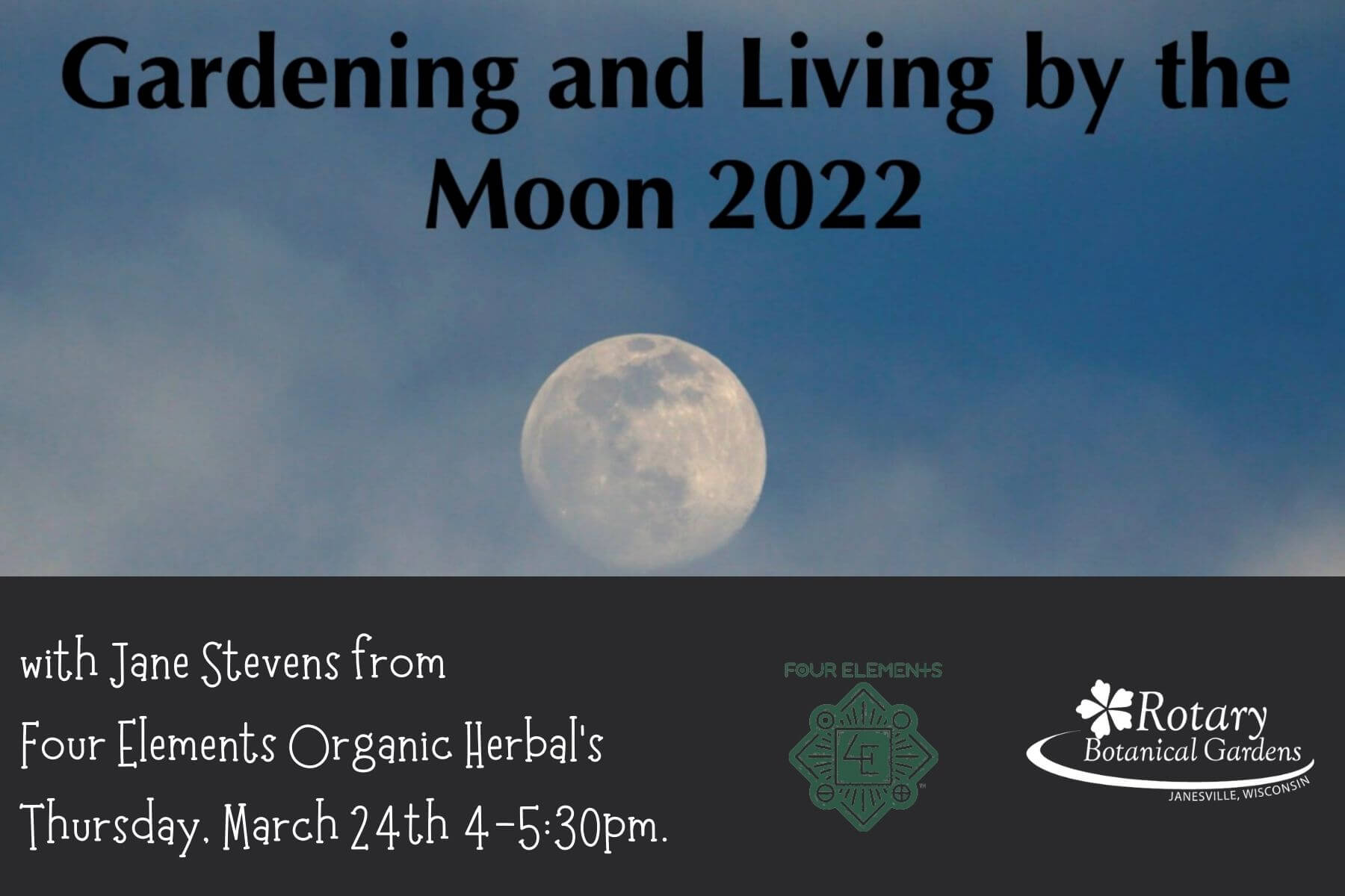 Gardening by the Moon Workshop banner