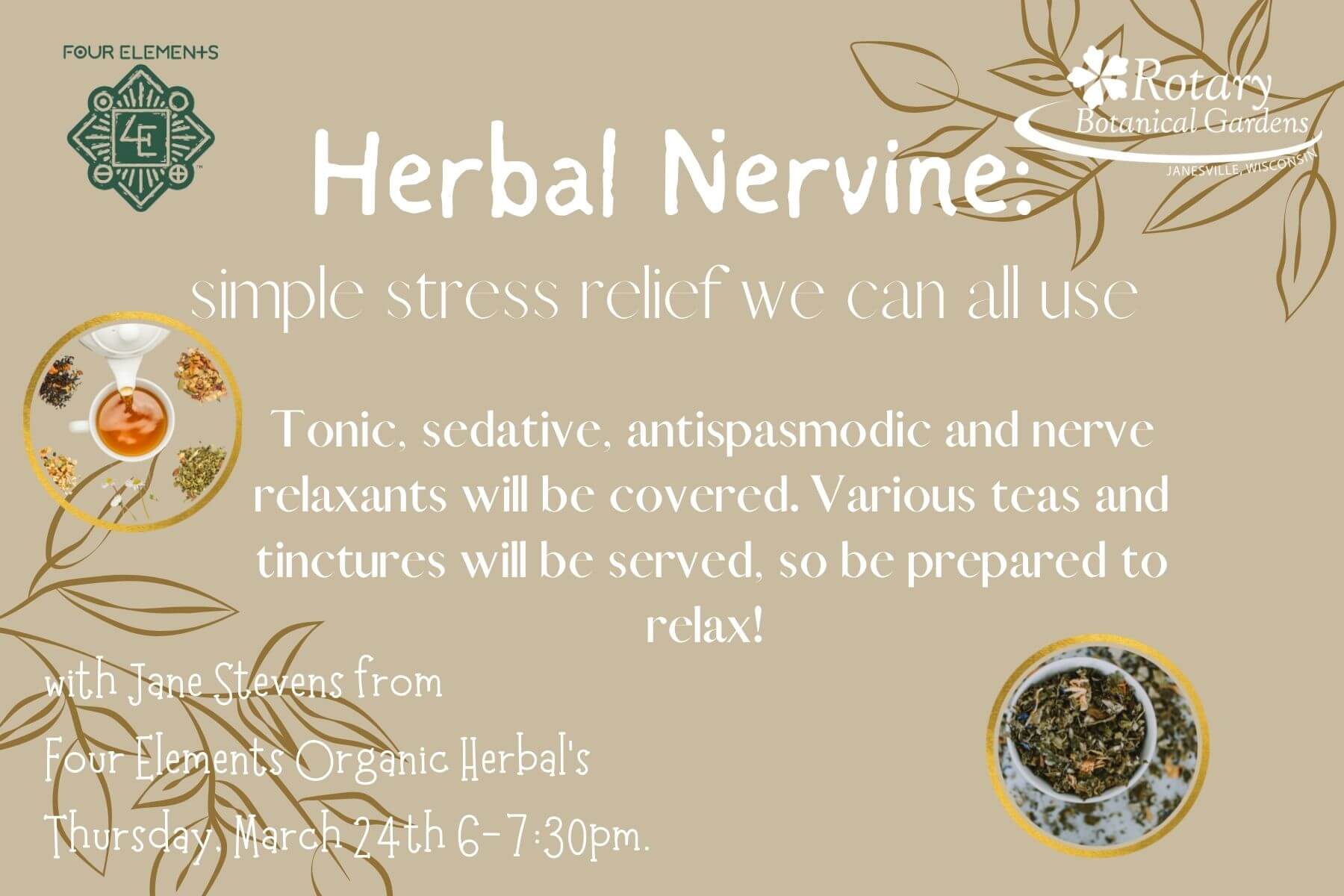 Herbal Nervine Workshop banner